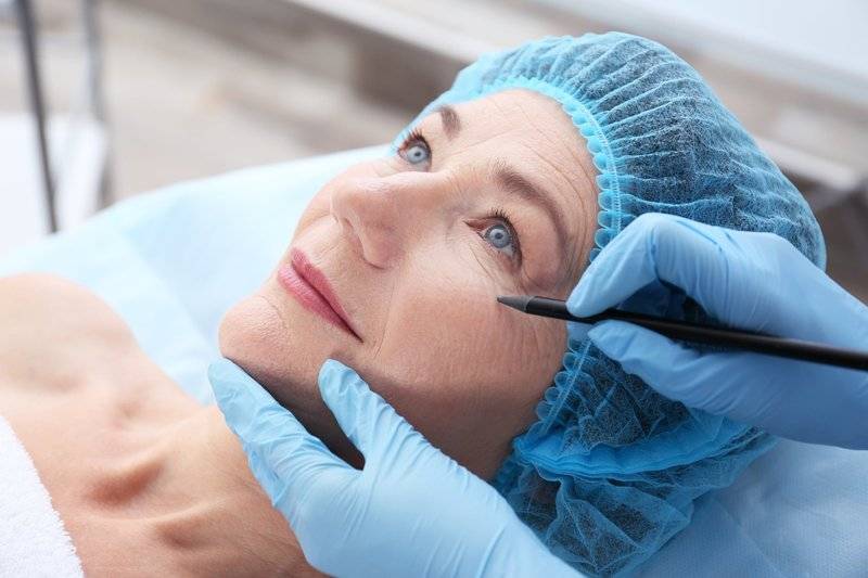 Medical term for facial surgery