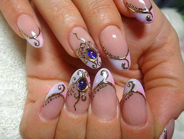 Как сделать жидкие камни на ногтях - пошаговая технология