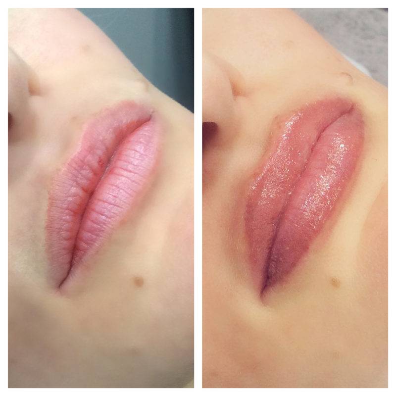 Акварельные губы до и после. Перманентный макияж губ Натюрель. Татуаж губ техника Натюрель. Перманент губ омбре. Перманентный макияж губ эффект Натюрель.