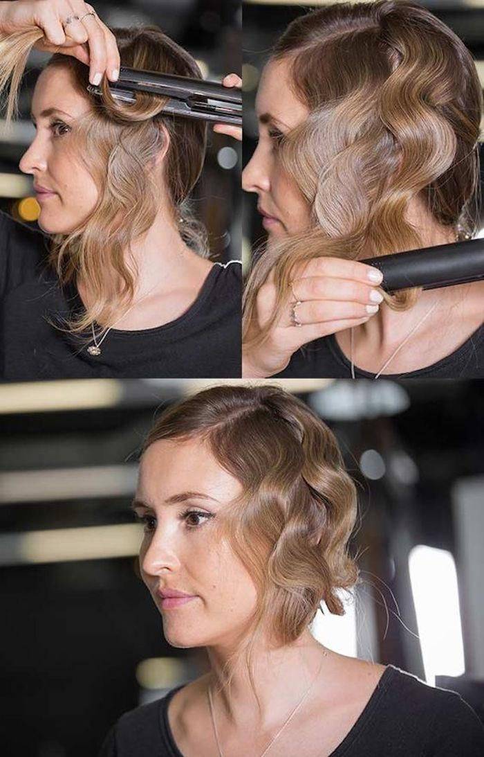 Как сделать небрежные локоны на длинные и средние волосы