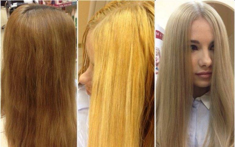 Какой краской осветлить волосы без желтизны?
