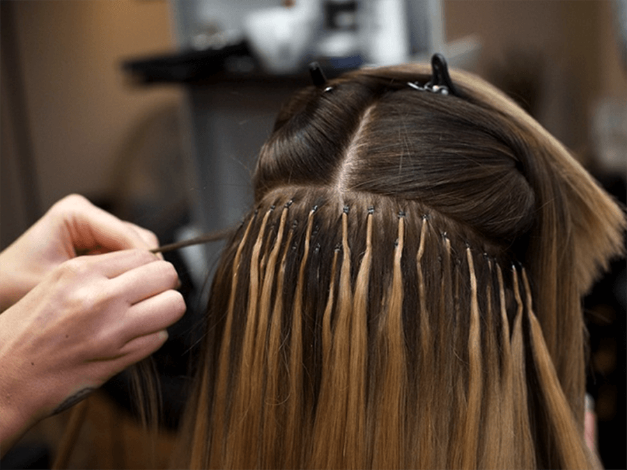 Наращивание волос по линейной технологии