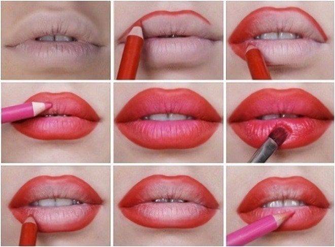 Как правильно красить губы помадой и карандашом, фото и видео как правильно красить губы: раскрываем секреты макияжа голливудских звезд – womanmirror