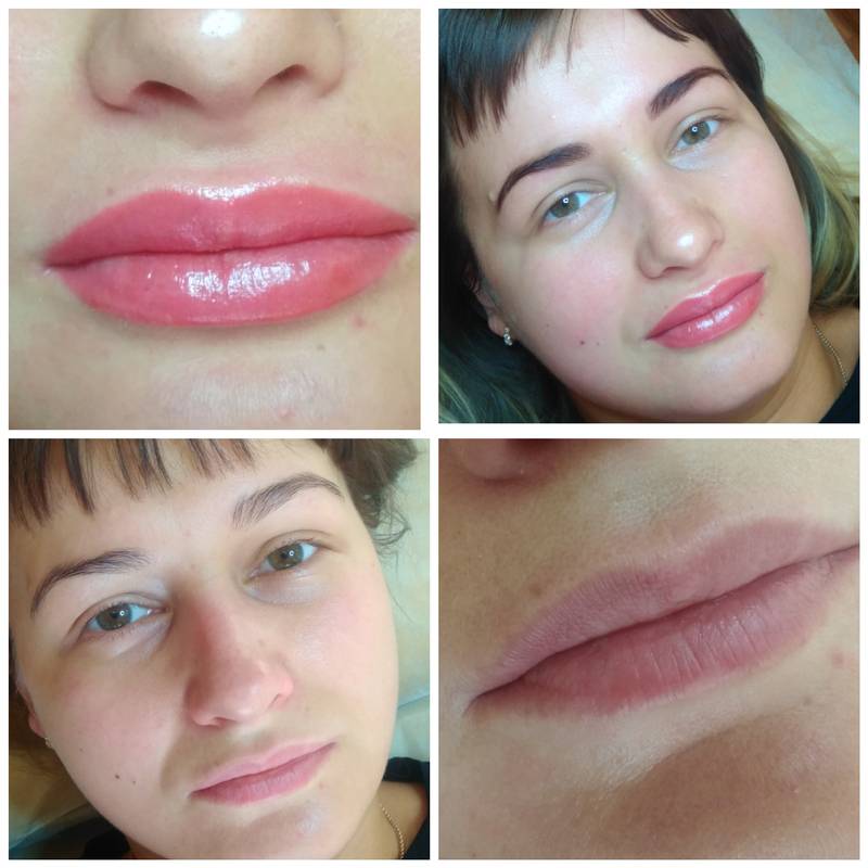 Перманентный губ после коррекция. Техника татуажа губ «Lip Light». Перманентный макияж губ. Перманент губ. Перманентный макияж губ до и после.