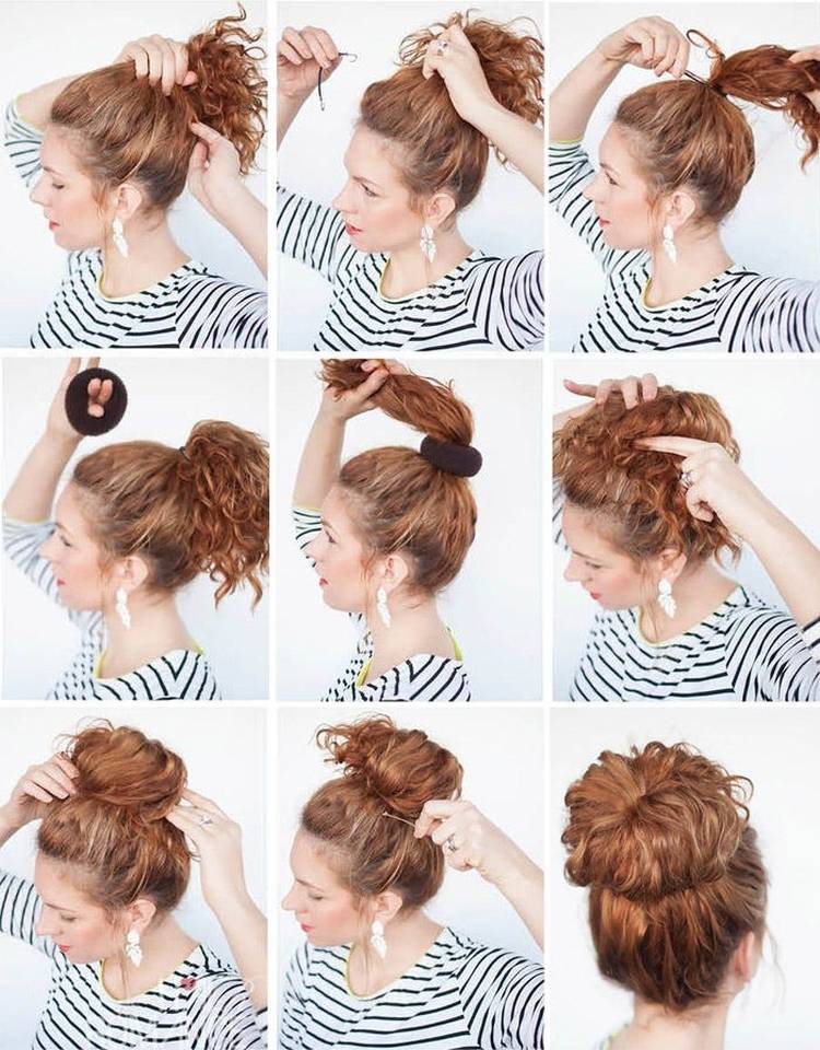 Инструкция как сделать гульку на длинные волосы
