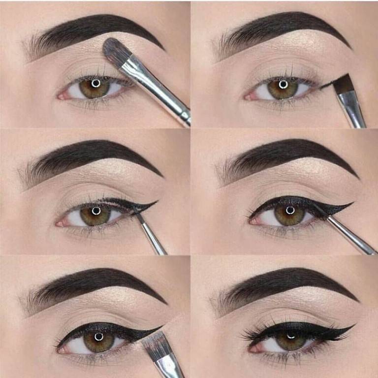 Как правильно рисовать стрелки на глазах фото пошагово для начинающих