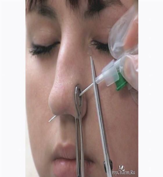Пирсинг носа — пошаговая инструкция, фото + видео