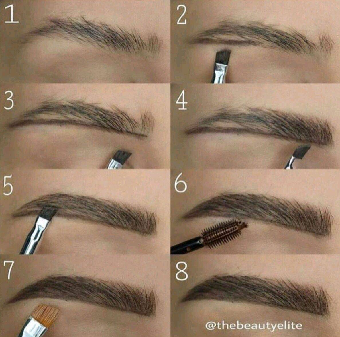 Как сделать красивую форму бровей если брови прямые