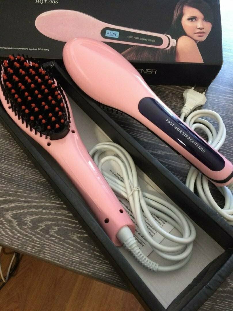 Расческа выпрямитель. Hair Straightener утюжок. Выпрямитель для волос fast hair Straightener. Электрорасческа HQT-906. Расческа выпрямлялка.