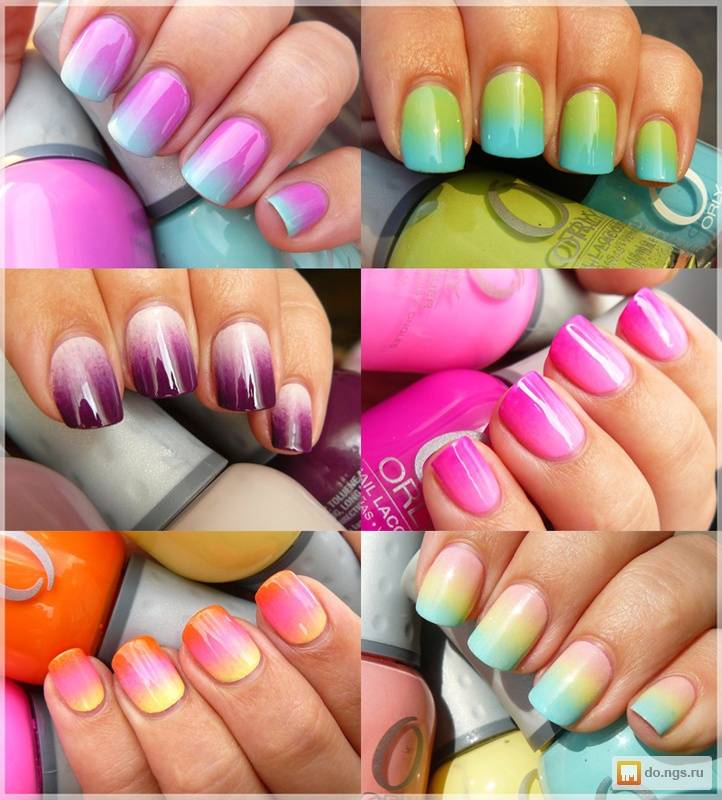 Как сделать градиент на ногтях?