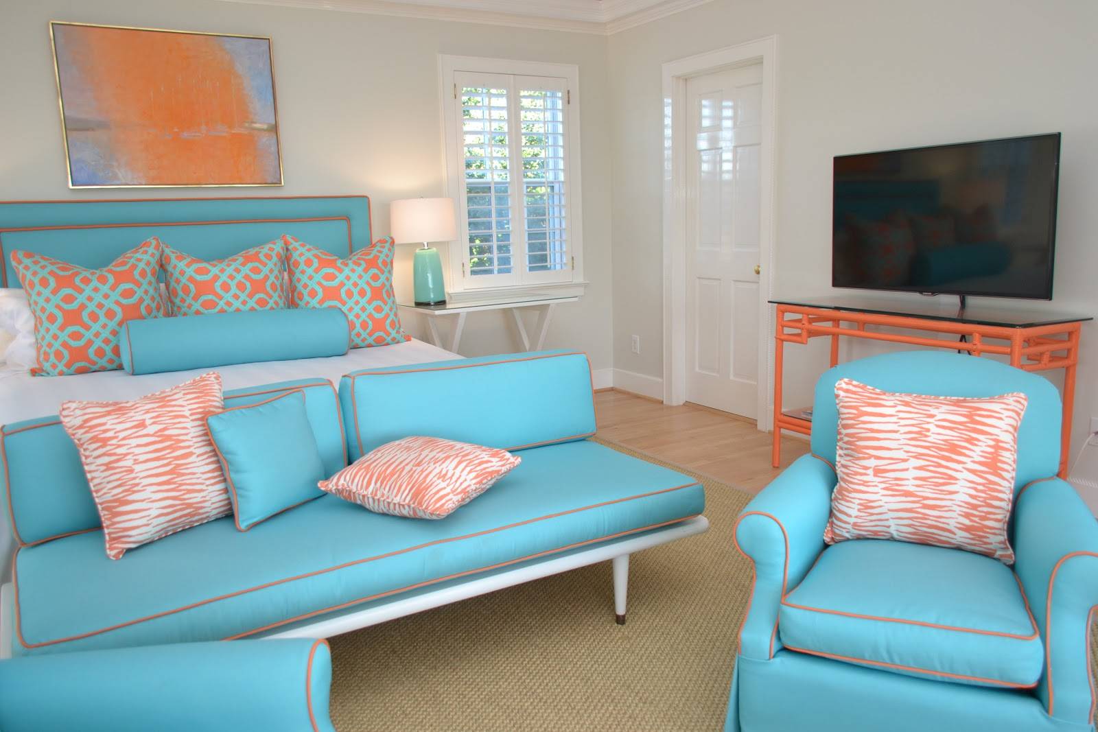 Бирюзовый цвет в интерьере (100 фото) - идеи дизайна комнат, с какими цветами сочетать