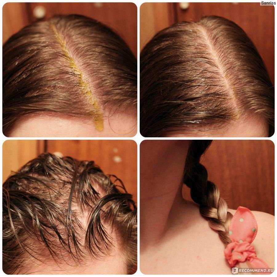 Как нанести содержимое на корни волос
