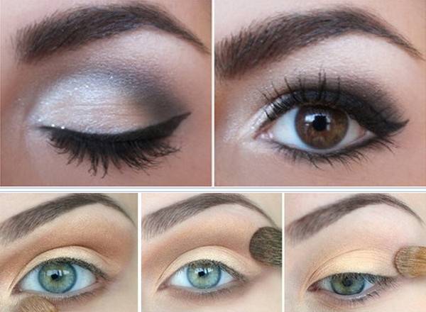 Как визуально увеличить глаза с помощью макияжа: пошаговая инструкция, дневной и вечерний макияж, для голубых, серых, зеленых, карих глаз