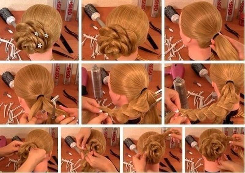 Плетение кос на длинные, средние волосы для начинающих, пошаговые видеоуроки и фото