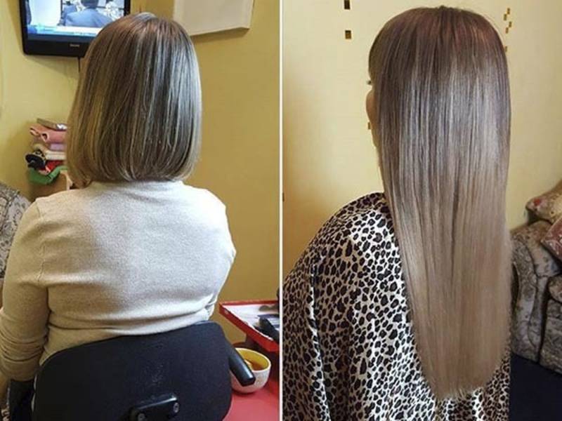 Как обладать длинной густой косой: наращивание на короткие волосы, фото до и после?