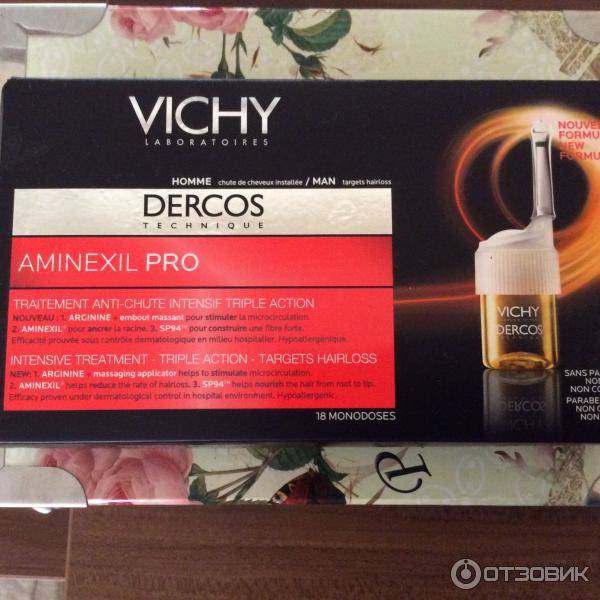Vichy dercos - ампулы от выпадения волос