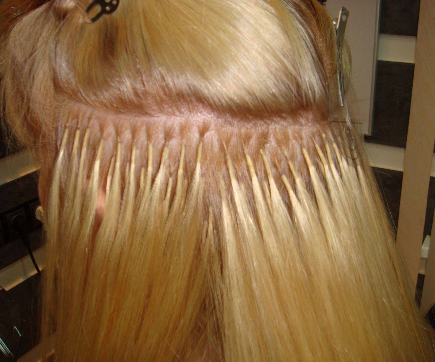 Наращивание волос и их способы и уход