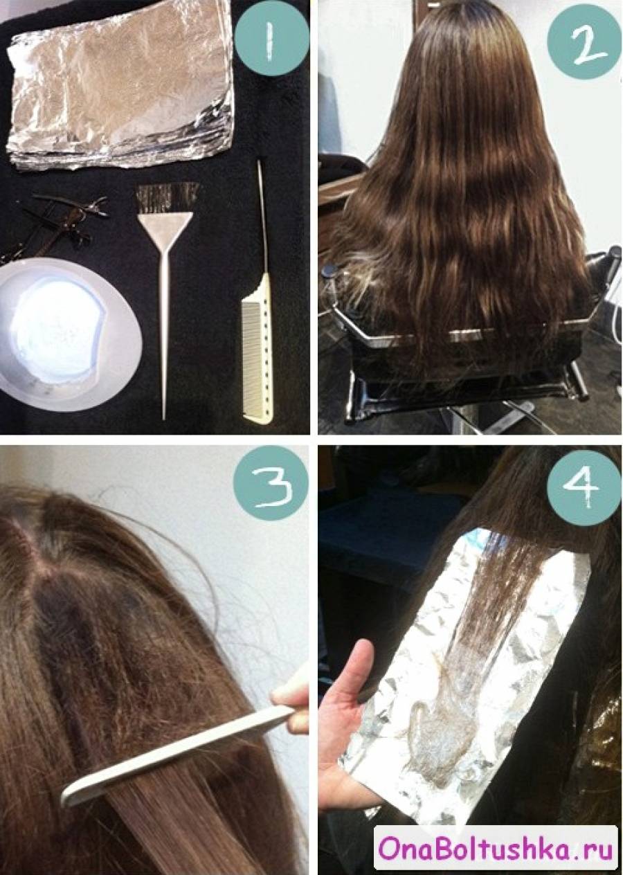 Схема окрашивания волос – как сделать колорирование самостоятельно дома