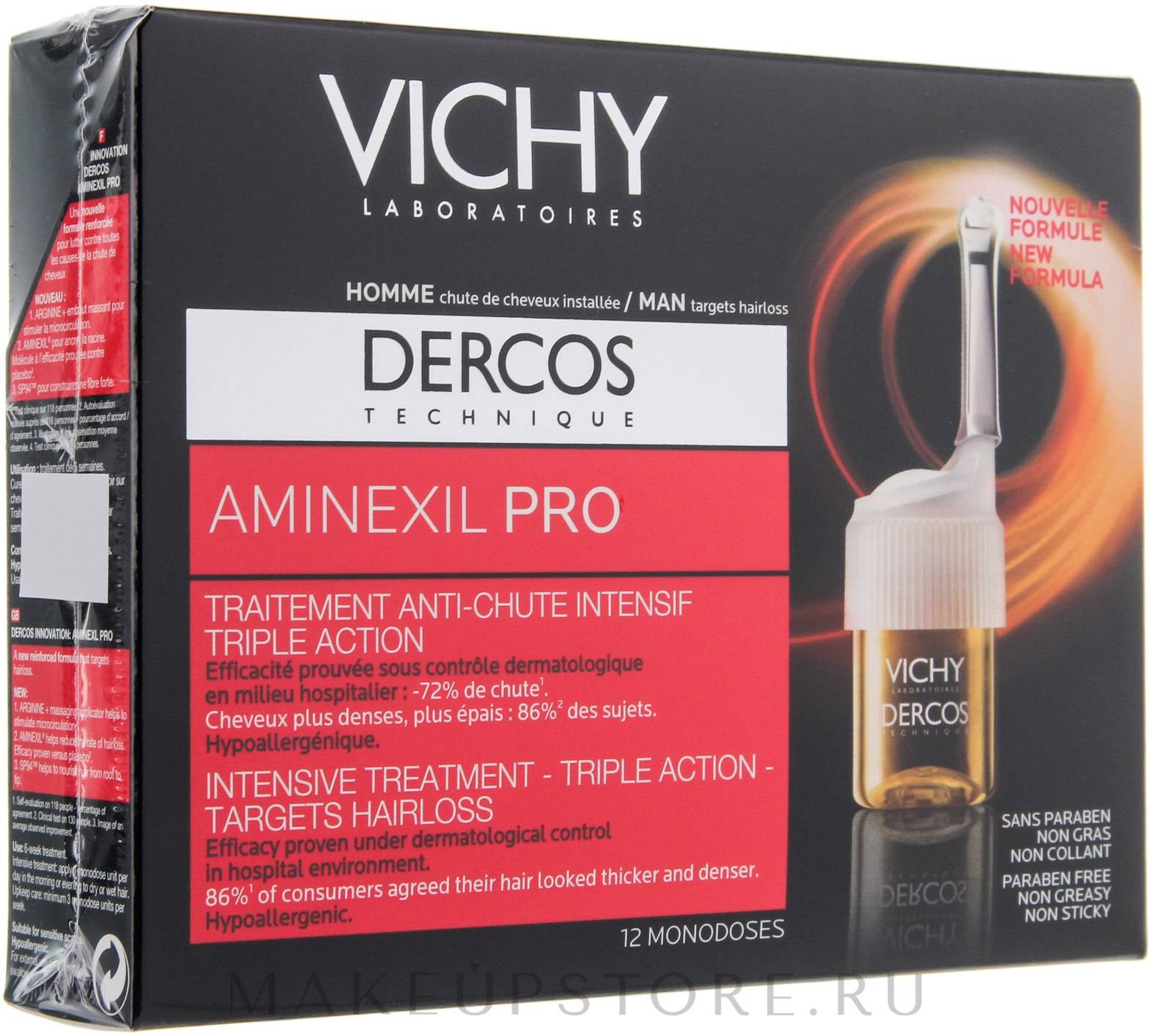 Ампулы виши (vichy) для роста волос: как применять, фото до и после, отзывы о использовании