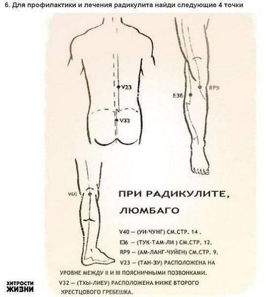 Точки на теле для снижения веса