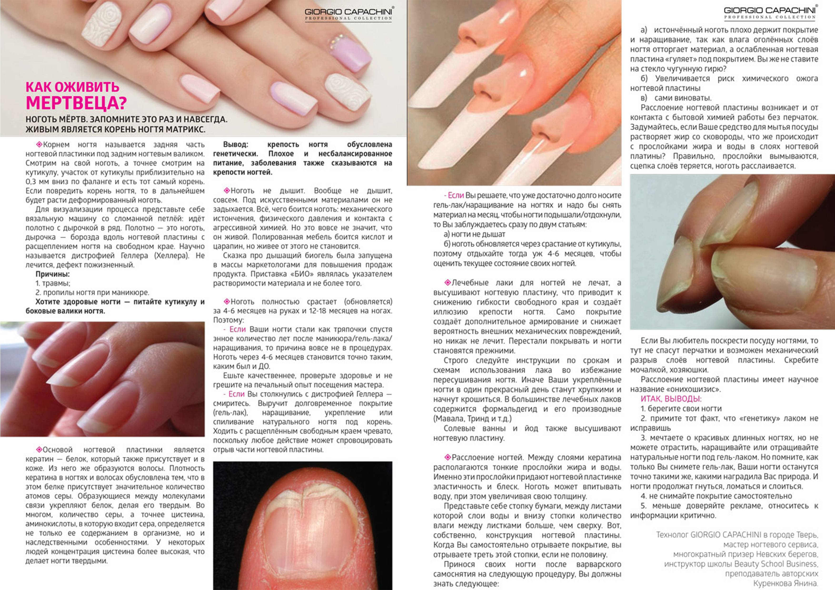 Строение и рост ногтя: как должны выглядеть здоровые ногти и кожа, правила ухода