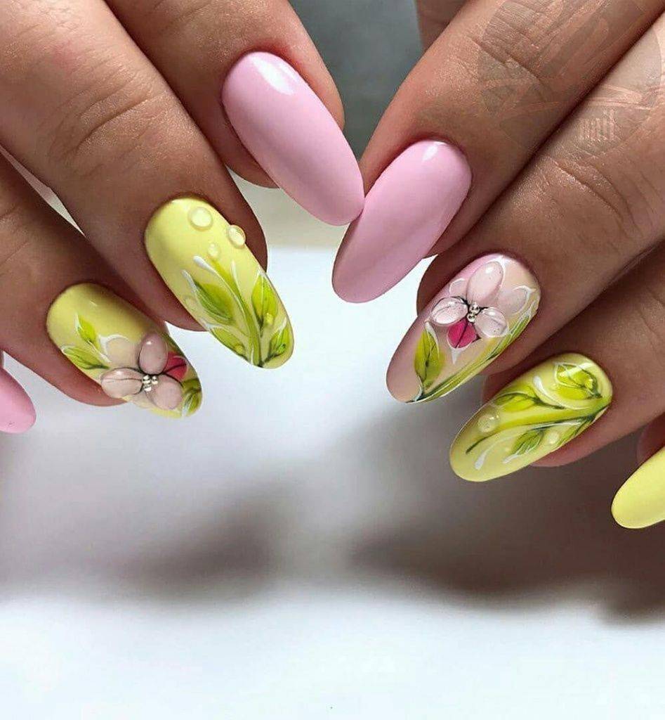 Модный весенний дизайн ногтей 2021-2022 - фото идеи весенний маникюр на короткие ногти