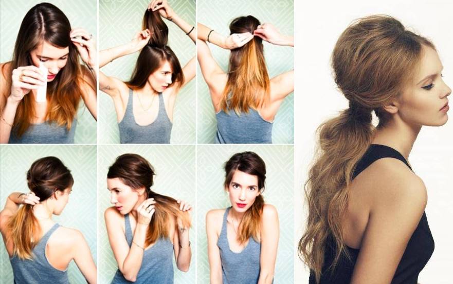 Как сделать красивый пучок на длинные волосы
